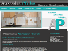 Tablet Screenshot of fliesen-pfeifer.at